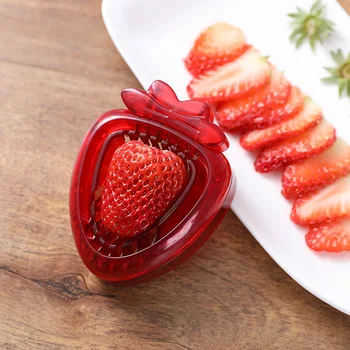 Strawberry Slicer Cutter Strawberry Corer Strawberry Huller Fruit Leaf Stem Remover Salad Cake Egg Tools Kitchen Accessories 1