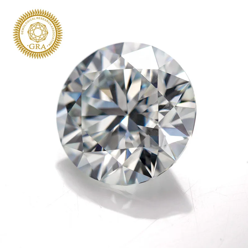 

HMJ Loose Moissanite White Color VVS1 Round Cut Brilliant Gemstone for Making Engagement/Jewelry/Pendant/Earrings/Handmade