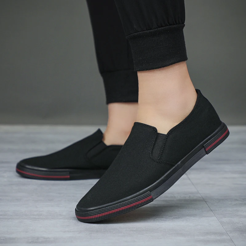 Men's Fashion Casual Shoes Trend Canvas Shoes Cover Foot Men Flat Shoes Lightweight Soft Walking Sneakers New Spring AutumnBM001 6