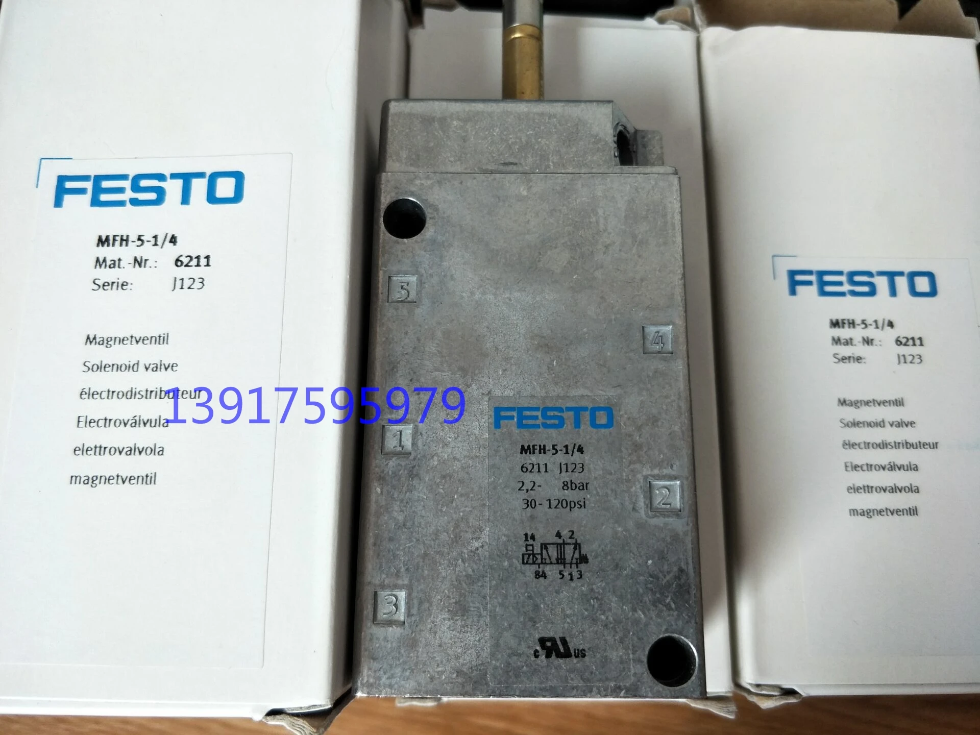 

FESTO MFH-5-1/8-B 19758 MFH-5-1/4 6211 9964 9982 15901