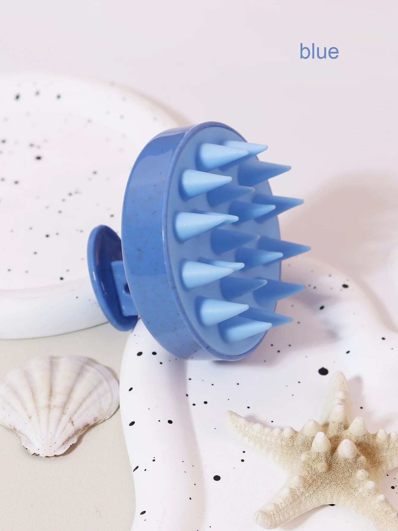 1PCS scalp massage shampoo brush, soft silicone hair used to remove dandruff and exfoliate 3
