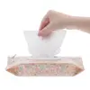 EVA Baby Wet Wipe Pouch Portable Wipes Holder Case Flip Cover Snap-Strap Reusable Refillable Cosmetic Pouch Useful Tissue Box 5