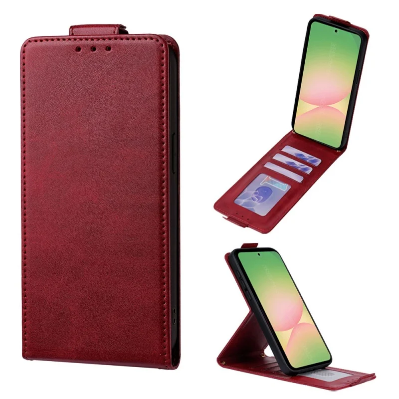 Premium Flip Leather Wallet Phone Case with Buckle and Card Holder