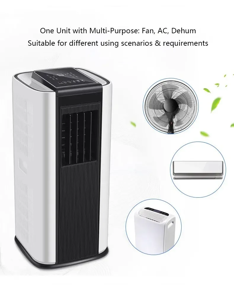 Cooling Compressor With Remote Control Mobile Use Air Conditioner Portable Home Air Conditioner No Installation Required 3