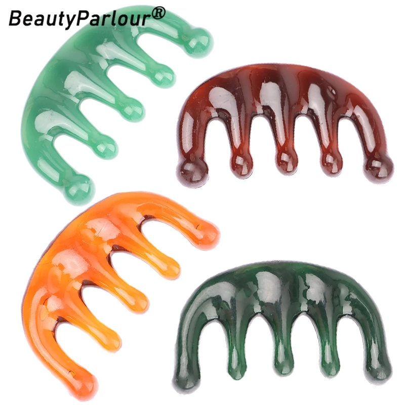 

Five Teeth Meridian Massage Comb Big Teeth Head Acupoint Therapy Artifact Claws Decompression Portable Small Massager Combs