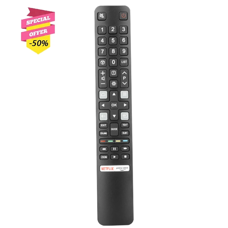 Пульт дистанционного управления RC802N YUI1, совместим с контроллером TCL TV RC802N ARC802N RC802N YAI2 32ES560 32ES568 49UC6406 50DP660 U43P60