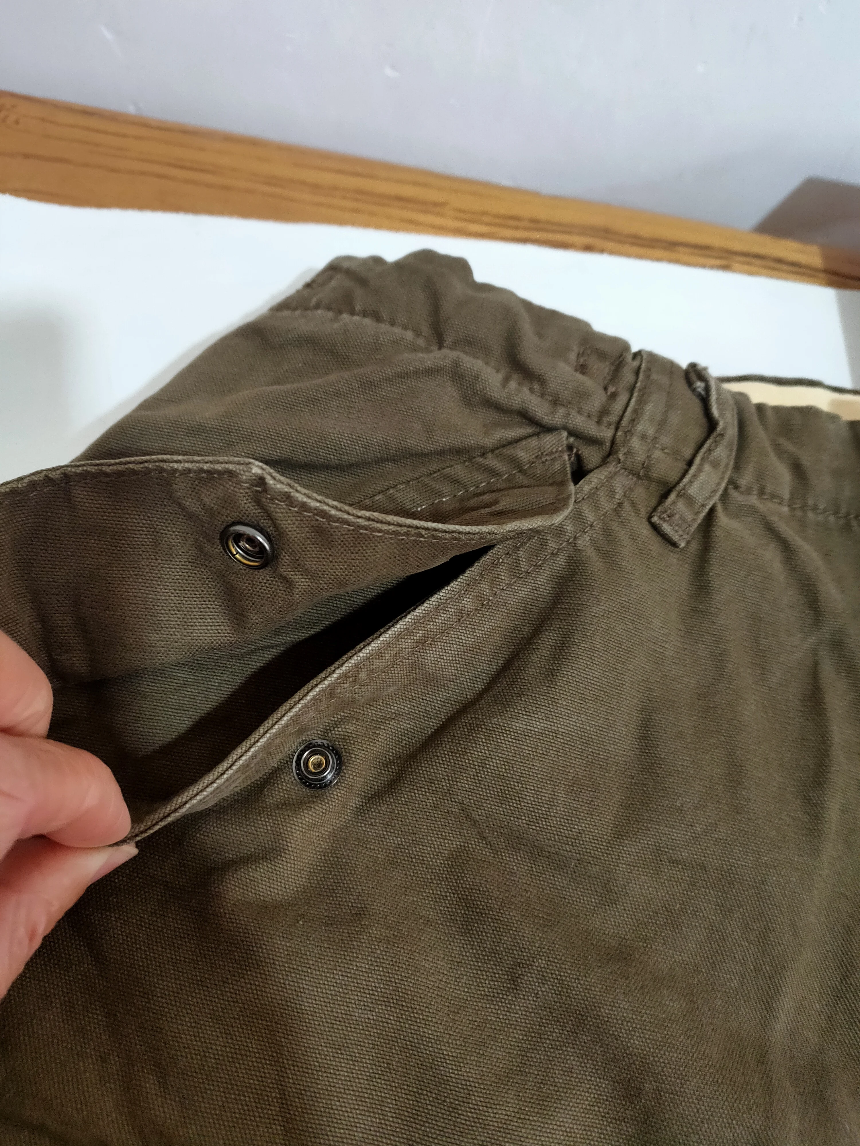 American Loose Straight Tube Canvas Verschleißfeste Arbeitshose Herren-Fallschirmjägerhose mit mehreren Taschen, strapazierfähig, lässig, lang – Detail 7