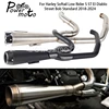 For Harley Softail Low Rider S FXLRS FXLR ST Street Bob 2018-2024 Motorcycle Complete Full System Exhaust Pipe 2-into-1 Muffler