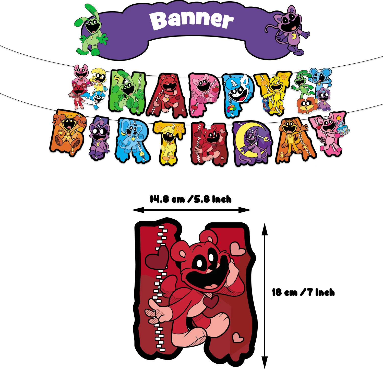 Smiling Critters Catnap Birthday Party Supplies Balloon Tableware Paper Plate Tablecloth Kid Birthday Party Baby Bath