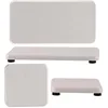 4PCS Stone Drying Tray for Bathroom Sink and Kitchen Counter, Fast Drying Diatomite Stone Sink Tray,Stone Soap Tray,Vanity Tray 1