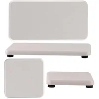 4PCS Stone Drying Tray for Bathroom Sink and Kitchen Counter, Fast Drying Diatomite Stone Sink Tray,Stone Soap Tray,Vanity Tray 1