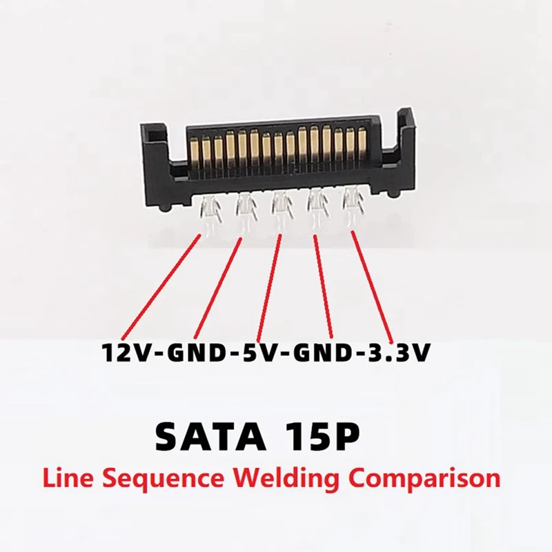 L29-Sata 플러그, SATA 수 소켓, 직렬 포트, 15P 전원 커넥터, 쉘 플러그 및 쉘, 5 홀