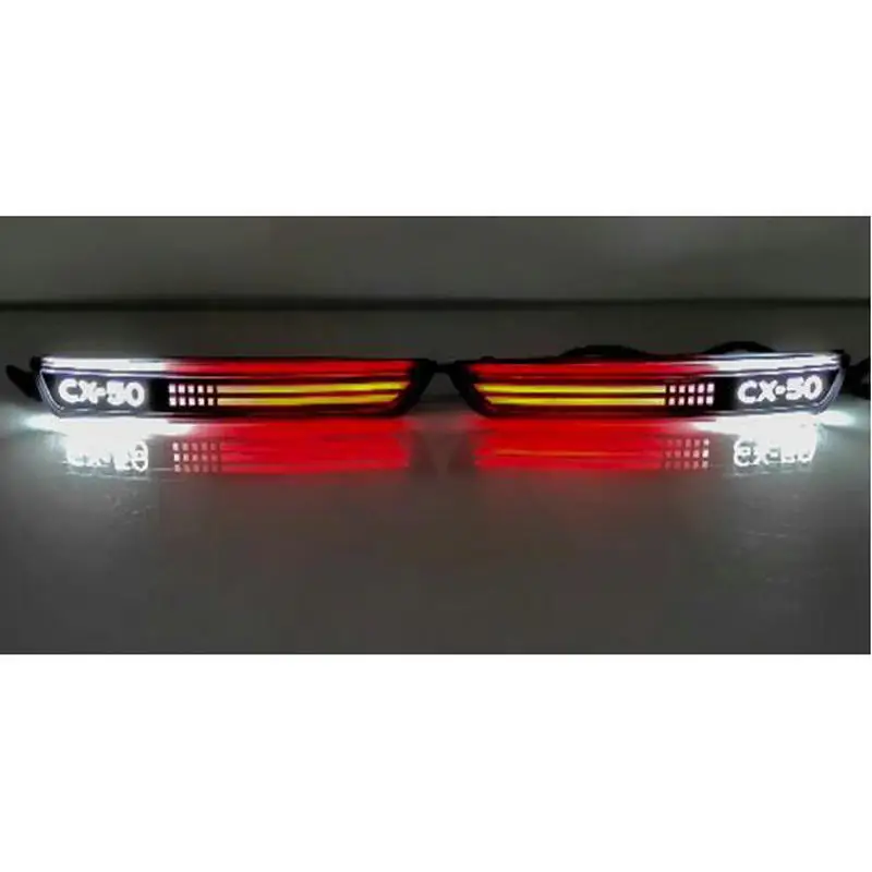 

ForMazda CX-50 2023 2024 LED Rear Bumper Light Rear Fog Lamp Auto Brake Reflector
