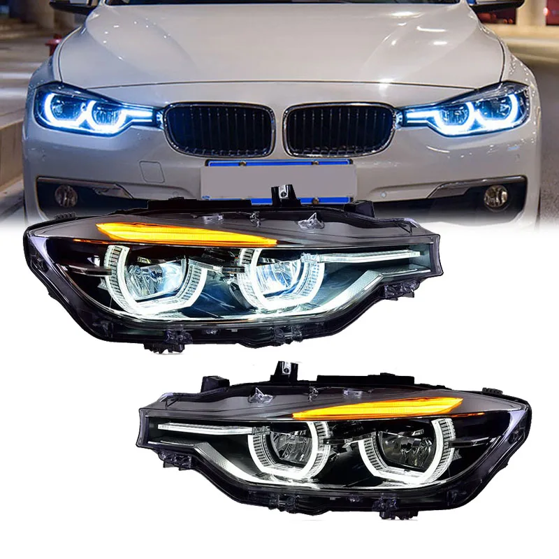 

Car DRL LED Headlights For BMW F30 F35 320i 328i 335i 3 Series 2013-2018 Accessories Replace Halogen Xenon Headlight Assembly