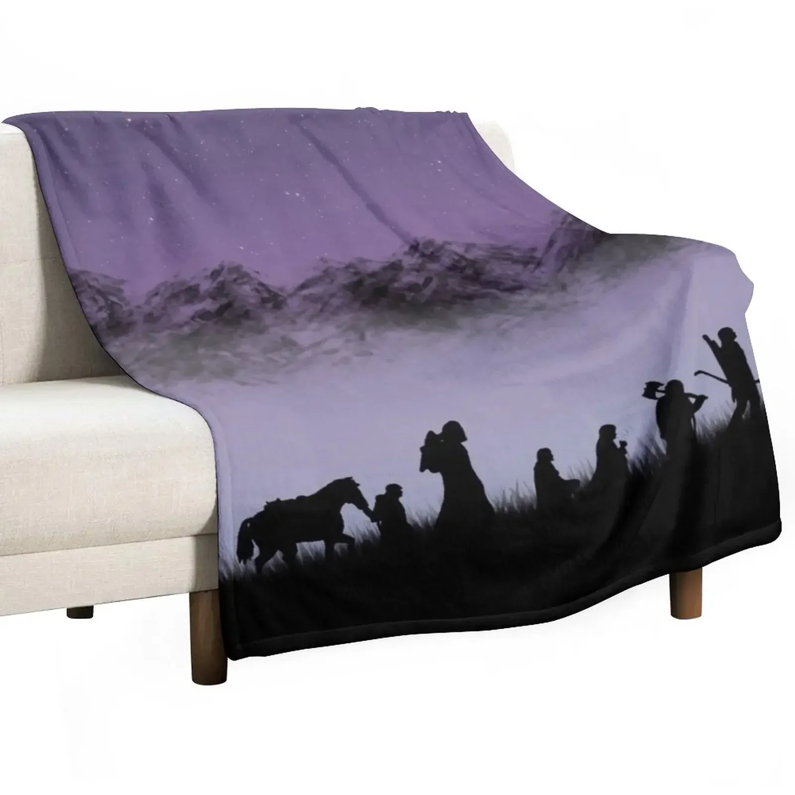 

The fellowship of the ring Throw Blanket Luxury Extra Large Throw Summer decorative Blankets