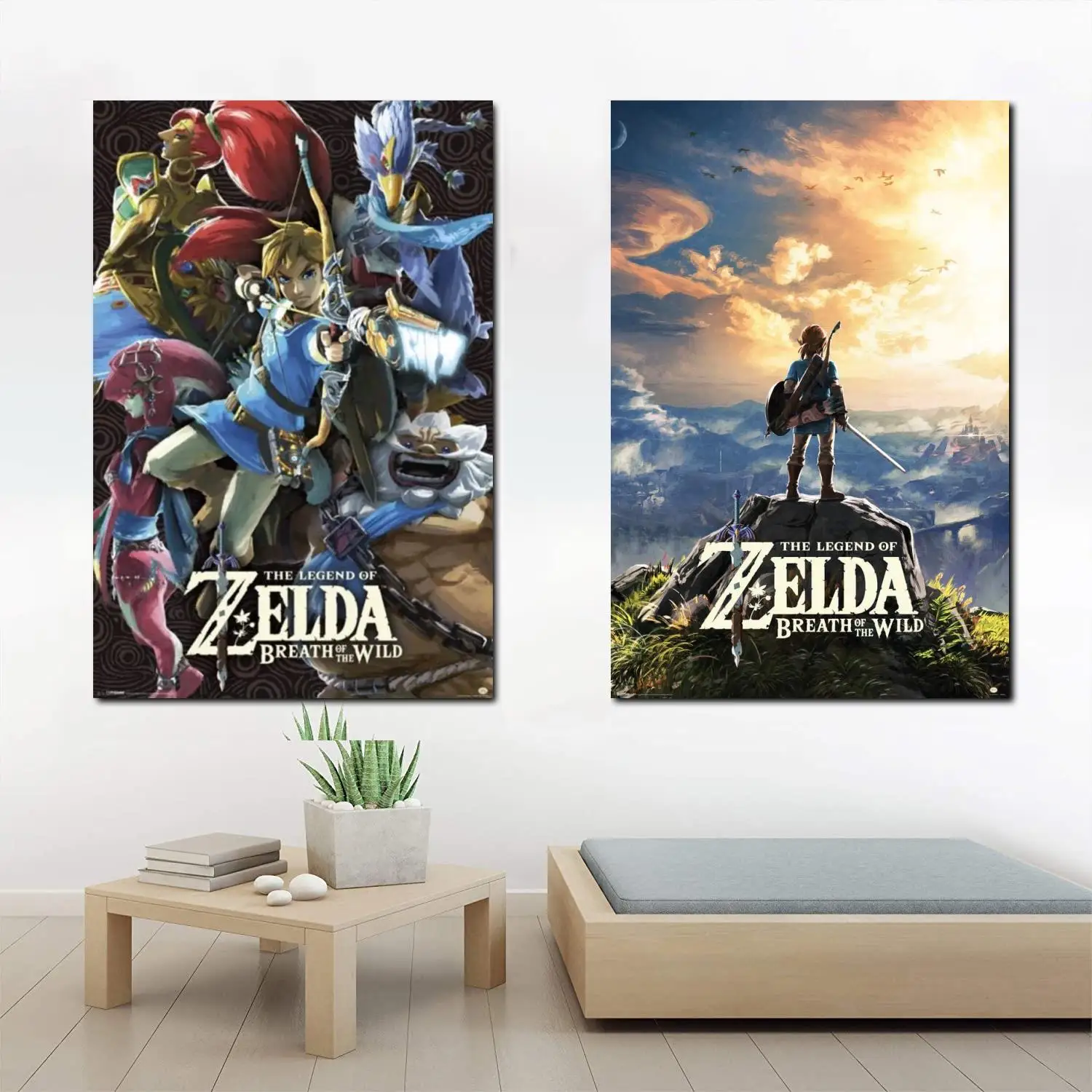 The Legend Zelda дыхание дикой природы Гироскопическая видеоигра холст художественный