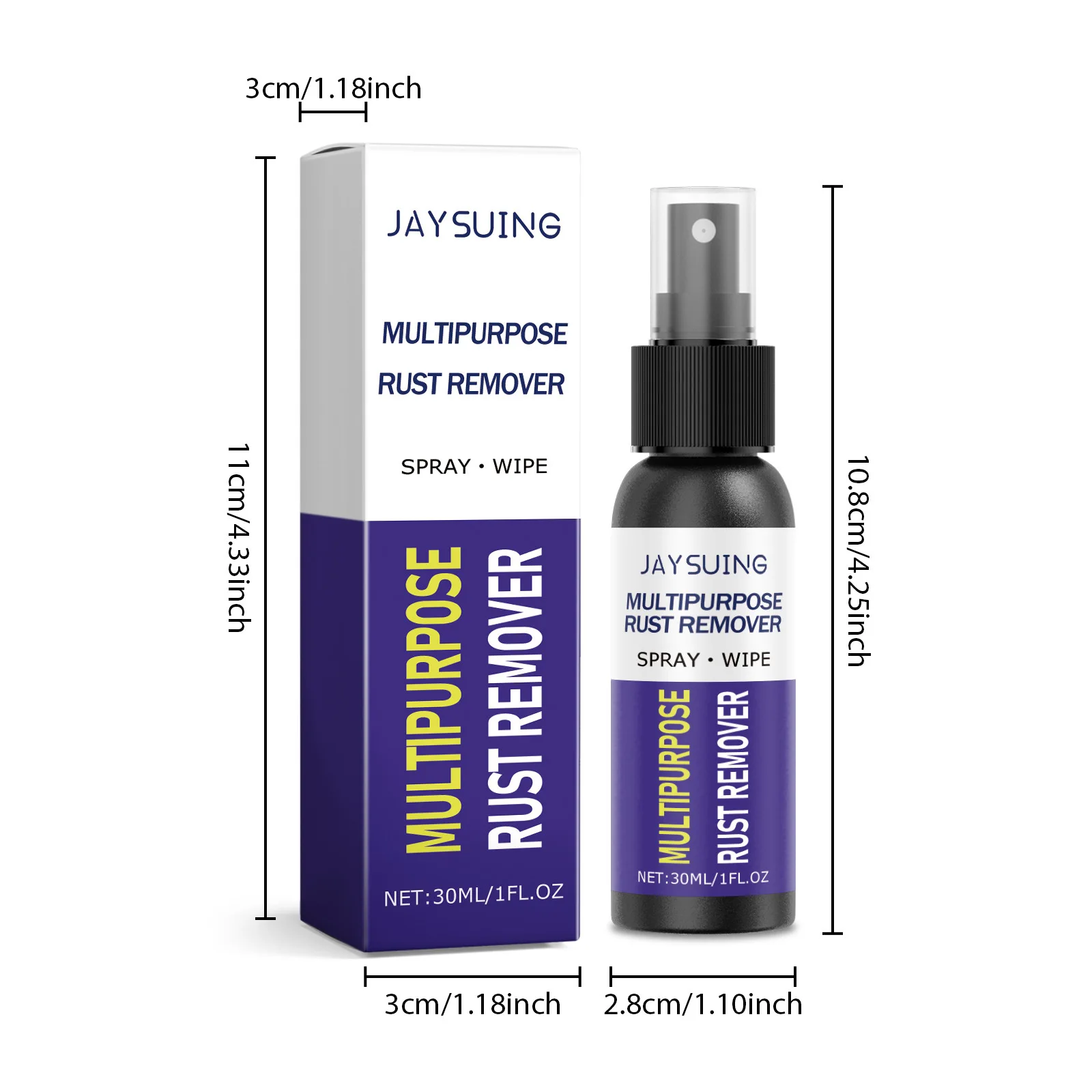 Rust Remover Potent Car Detailing Maintenance Multi-Purpose Supplies Auto Accessories Gadget Anti-Rust Metal Chrome