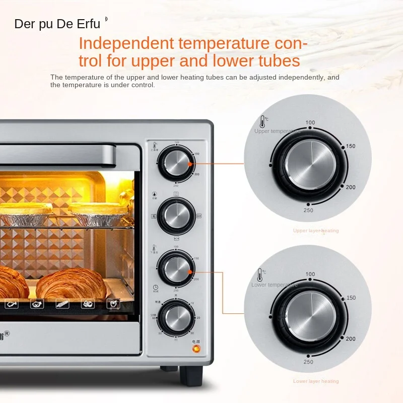 48L Shengjia Commercial Electric Oven Multifunctional 6-tube Heating Rotary  Fork Baking Cake Roast Chicken Pizza Oven 220V - AliExpress