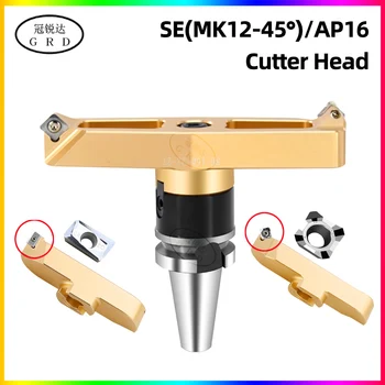 400R CNC Face Milling Cutter Head – KM12/KM Series 90° Right Angle Bridge Type Aluminum Alloy Milling Tool with APMT/SEHT Carbide Inserts 1