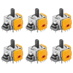 Premium Hall Effect Joysticks - 3D Analog Sensor Wheel Thumbsticks Replacement (6 PCS)