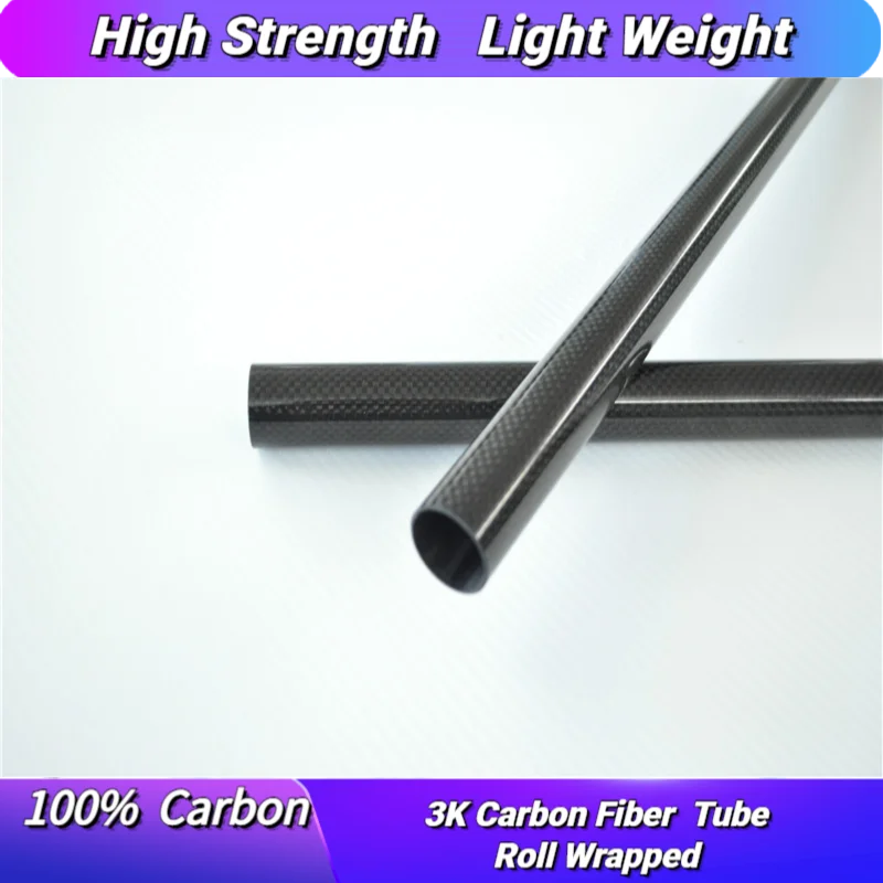 

1pcs 14MM OD x 12MM ID Carbon Fiber Tube 3k 500MM Long with 100% full carbon, Quadcopter Hexacopter Model DIY 14*12*500