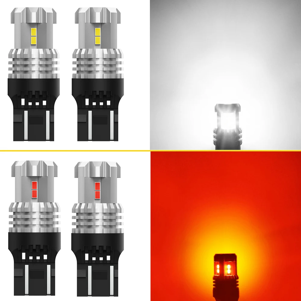 AUXITO LED    , 7443 W21/5W, T20 7440 7444 ڵ   DRL 극ũ , 6000K ȭƮ , 12V, 1400LM, 2 