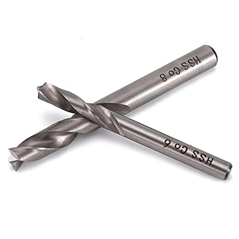 2Pcs Spot Weld Drill Bit Set HSS Co Cobalt Spot Welded Cutter Separate Panels Hole Cutting Bits, 6mm 8mm 3