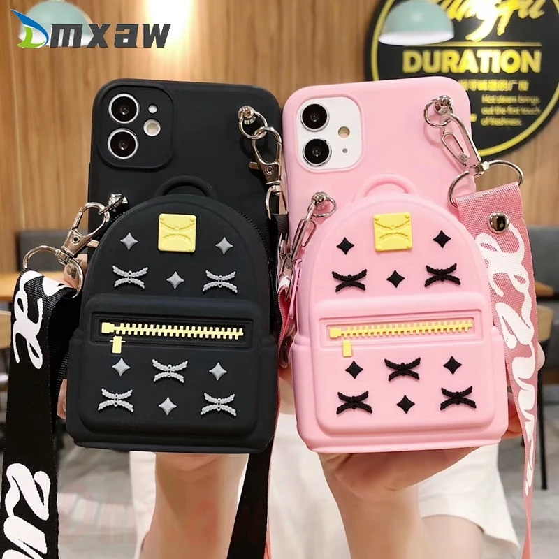 Luxury Bear Change bag For Samsung Galaxy A82 A22 A02 A32 A02S A72 A52 A12 M12 A42 M51 M31S A01 M01 Core coin zipper wallet case samsung flip phone cute