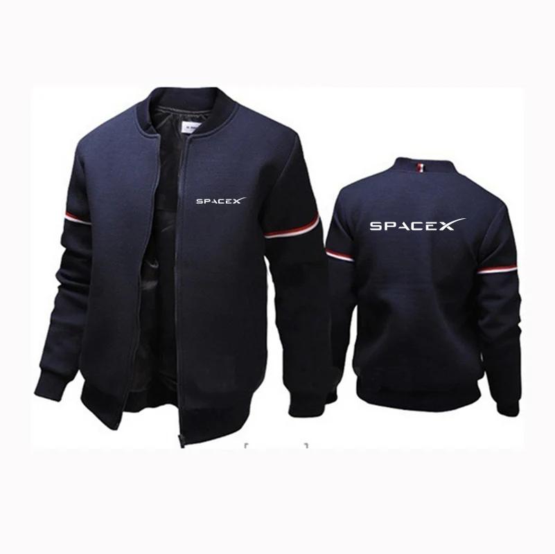 2022 New SpaceX Logo Men's Solid Color Printed Comfort Jacket Crew Neck Versatile Fashion Hip Hop Sports High Street Top mens hoodies sale Hoodies & Sweatshirts