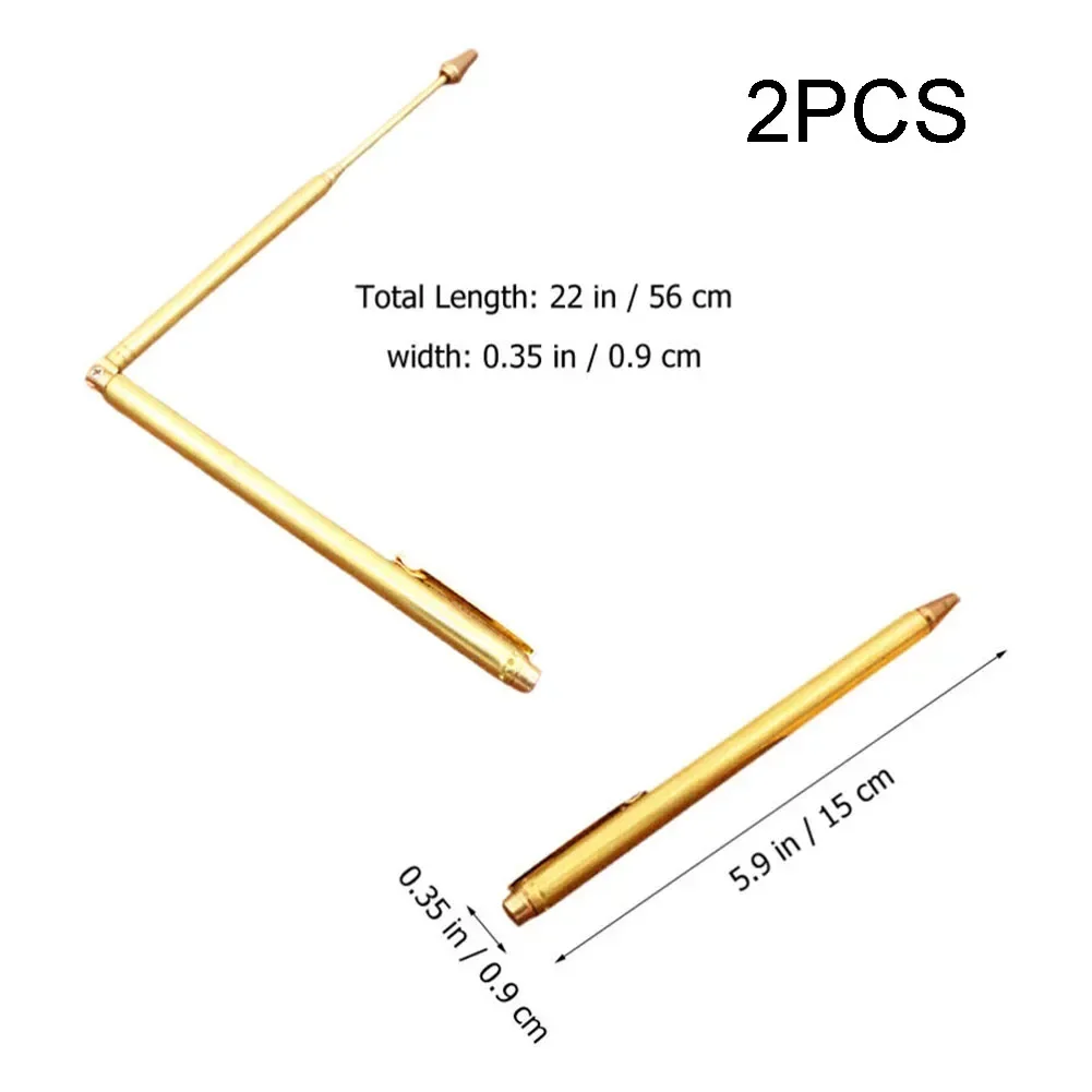 2PCS Dowsing Rod Copper Divining Rod Flexible Rotation Divining Tool Dowsing Rod 21351139195 - View #3