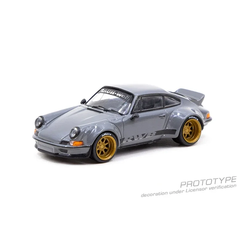 

In Stock TW 1:64 RWB Backdate Grey Diecast Diorama Car Model Collection Toys Tarmac Works