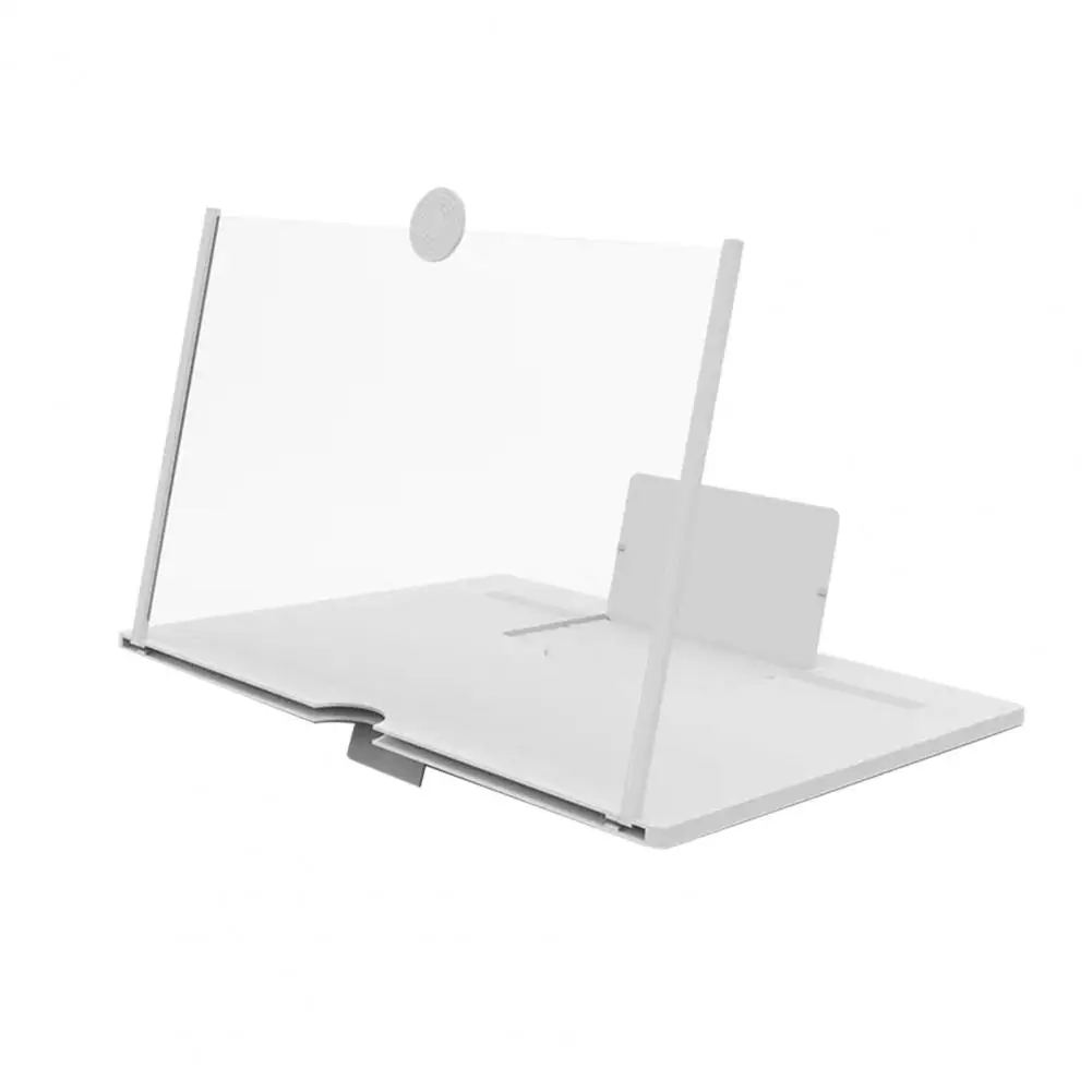 10/12 inches 3D Screen Amplifier Mobile Phone Screen Video Magnifier Smartphone Enlarged Screen Phone Stand TV Video Amplifier