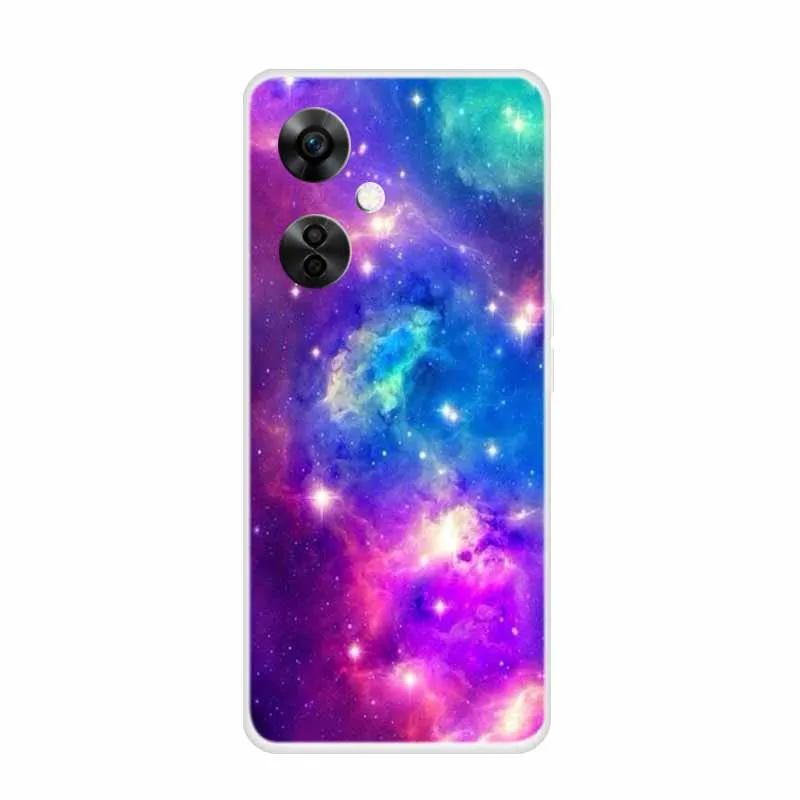 Clear Wolf Design Soft TPU Silicone Phone Cover - Transparent Etui for OnePlus Nord CE 3 Lite