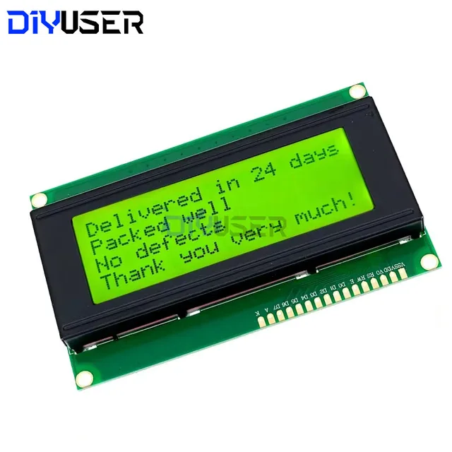 DIYUSER LCD2004 + I2C LCD2004 20x4 2004A синий зеленый экран символ ЖК-модуль адаптера последовательного интерфейса IIC для Arduino 5