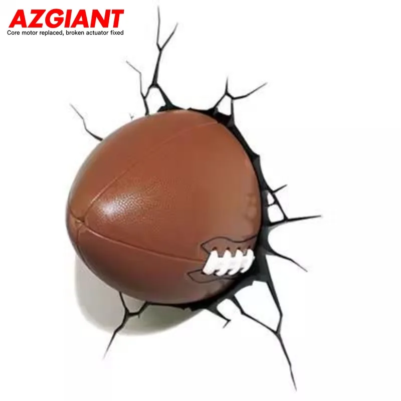 

AZGIANT 1pcs 3D Personalized Car Sticker, Baseball 3D Funny Creative Car Scratch Cover Waterproof Decal Decoration