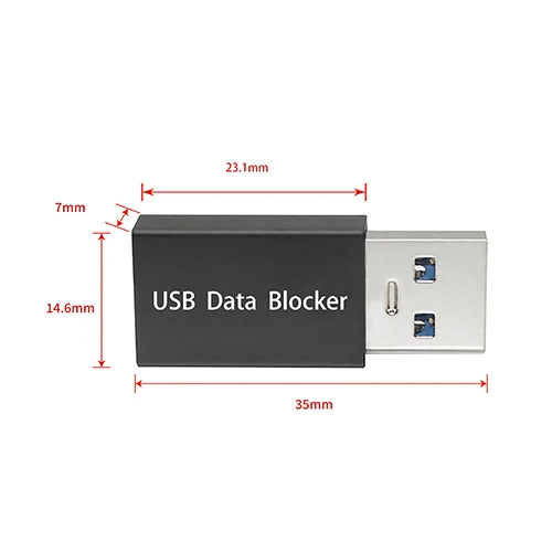 USB Data Blocker USB Data Blocker Protects Phone Tablet System Supports Charging Upto 12V/3A System Protect Data Security Anti-Hack Privacy Leak
