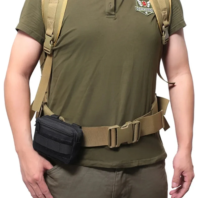 Molle Admin Pouch Compact EDC Utility Gadget Gear Pocket Waterproof Carry Accessory EDC Belt Hanging Waist Bag 5