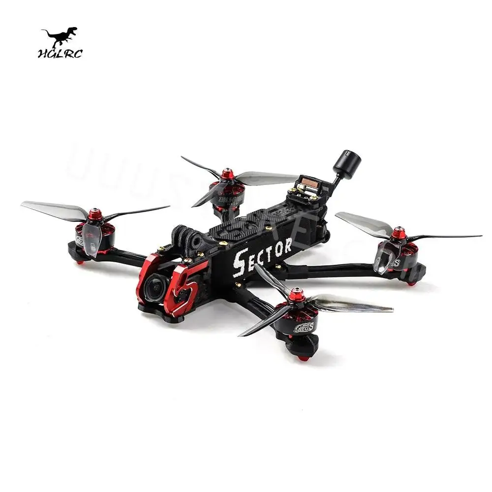 

Гоночный Дрон HGLRC Sector D5 HD FR 5 дюймов FPV с Zeus F722 FC Mini 45A ESC DJI O3 Air Unit AEOLUS 2306,5 6S Motor