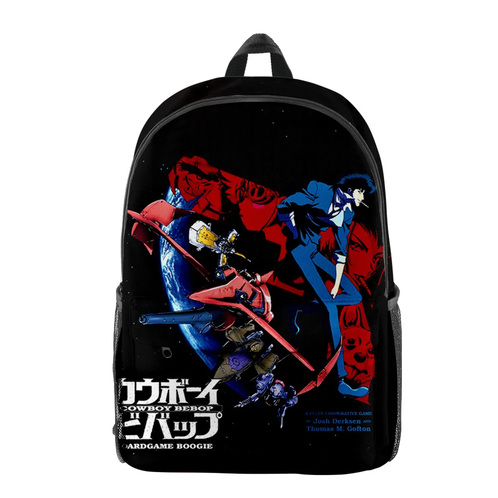 

Popular Youthful Cowboy Bebop Student School Bags Notebook Backpacks 3D Printed Oxford Waterproof Boys/Girls Funny Travel Bags