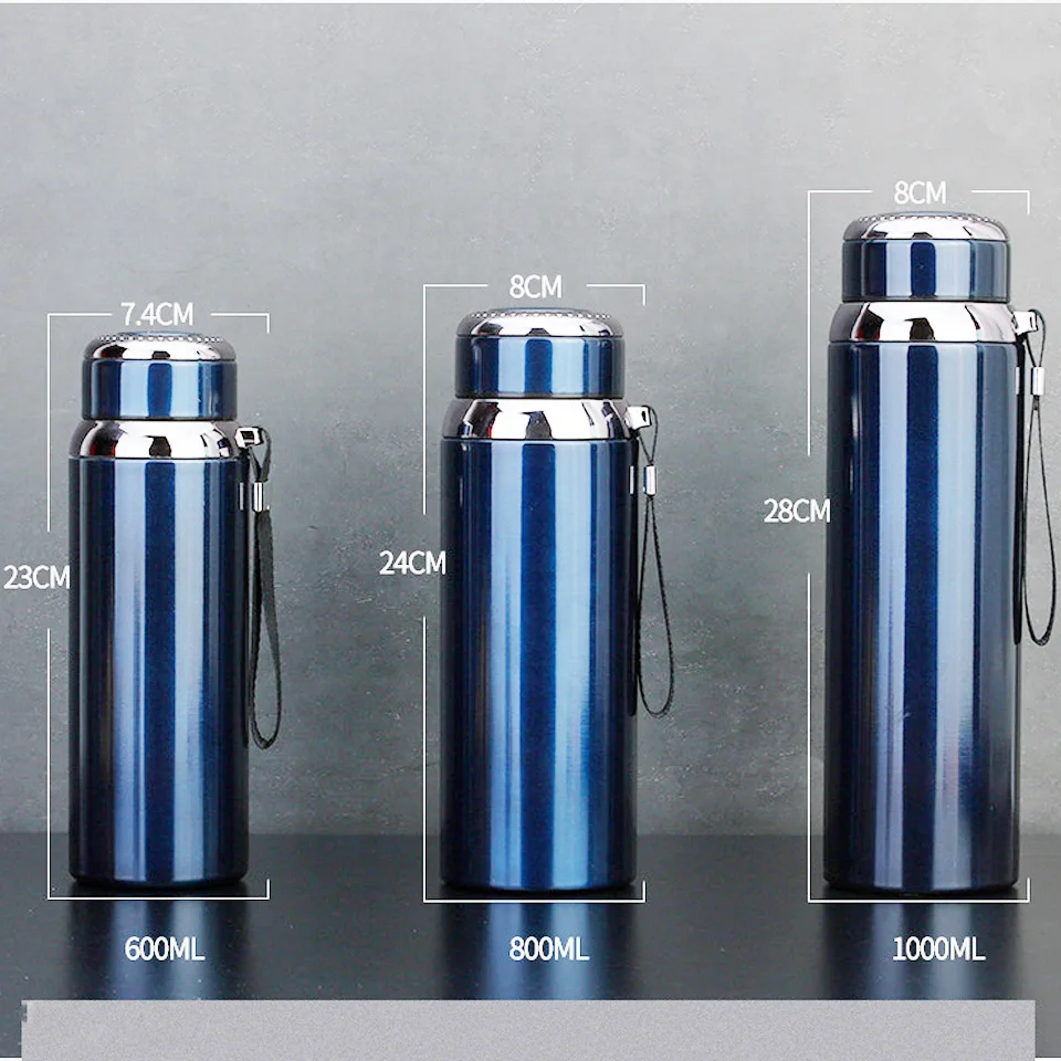 800Ml Stainless Steel Water Bottle Large Capacity Double Wall Thermos Bottle Outdoor Vacuum Water Flask Thermal Insulated Cup Hot And Cold Water Bottle