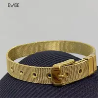 Bracelet plaqué or en acier inoxydable pour femme, bracelets de luxe, bijoux tendance, livraison gratuite 1