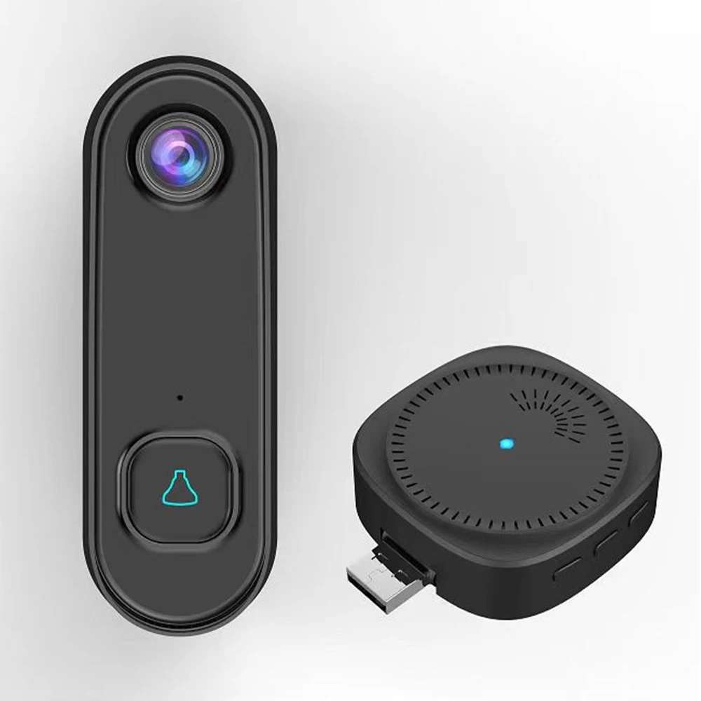 AC 초인종 용 무선 USB 차임 150 미터 장거리 8 노래 3 레벨 볼륨 비주얼 초인종 액세서리