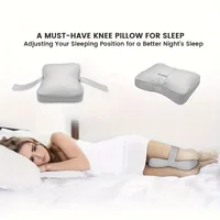 Oreiller ergonomique pour genoux, 1 pièce, soulagement du sommeil latéral, soutien des jambes, oreiller pour dormeurs latéraux, coussin de genou, oreiller de grossesse nocturne 6