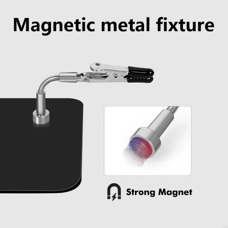 Q84D 2/4Pcs Helping Hands Soldering Aid with Flexible Gooseneck Metal Arms Third Hand for Automobile Electronics Soldering Helping Hands
