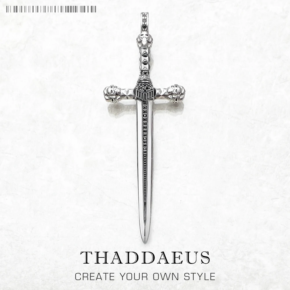 펜던트 해골 칼, 브랜드의 새로운 보석 유럽 스타일  액세서리 여성 남성을위한..