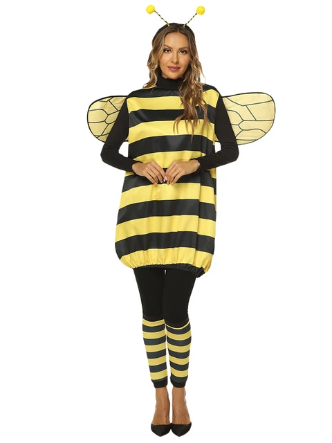 Costume Cosplay per bambini da donna Set vestito da ape di Halloween con  ali maniche per gambe con fascia per capelli per accessori per giochi di  ruolo - AliExpress