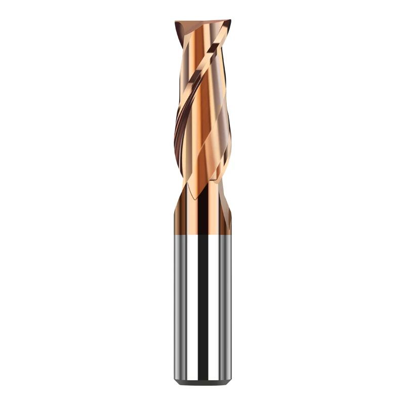 HRC55 Carbide End Mill 1 3 4 5 6 8 10 12mm 2 Flutes Metal Milling Cutter Cutting Tool CNC Maching Coating Flat Endmills milling cutter
