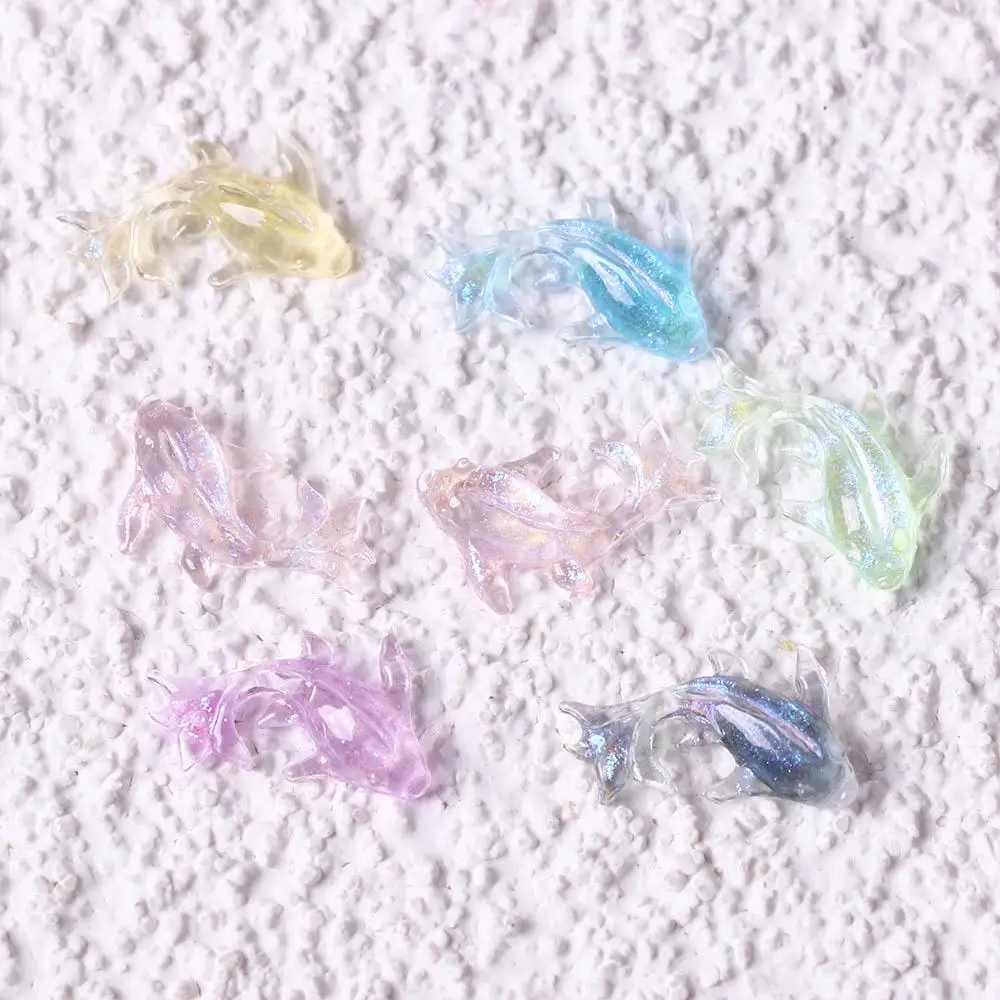 Rhinestones Jewelry Accessories Goldfish Art Decoration Goldfish Resin Figurine Crafts Goldfish Nail Rhinestones DIY Scrapbook