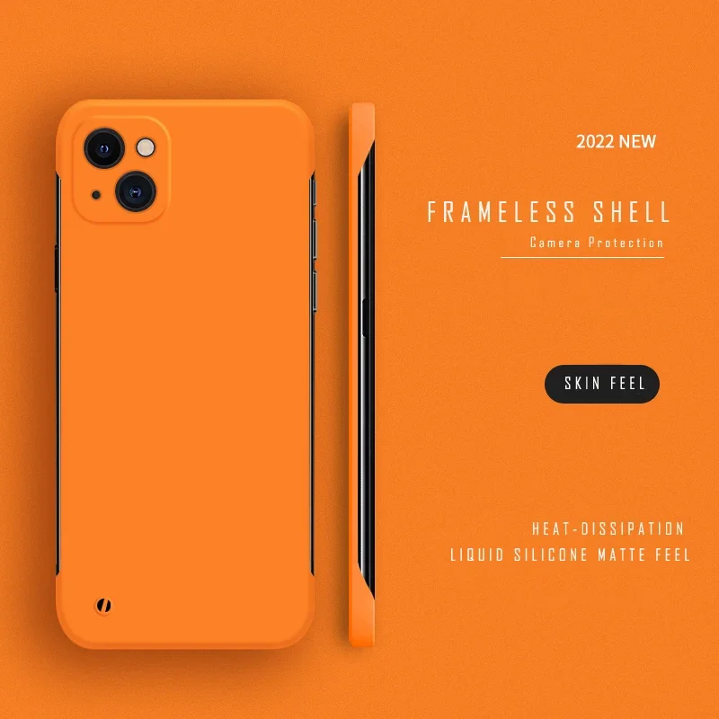 Luxury Ultra Thin Frameless Matte Phone Case - Hard Slim Back Cover Shell