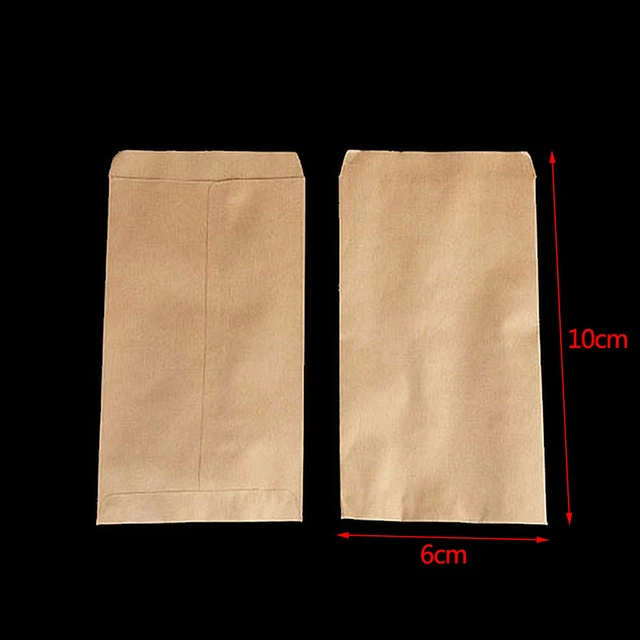 100Db Kraft Papírmag Védő Boríték Tárolózsákok Mini Borítékok Csomagok Kerti Otthon Újrafelhasználható Csomagoló Táskák Nagykereskedelem - Image 6